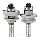 Amana Tool 55420 Carbide Tipped 2-Piece Concave Stile and Rail 1-5/8 Dia x 1-1/16 x 1/4 Radius x 1/2 Inch Shank Set